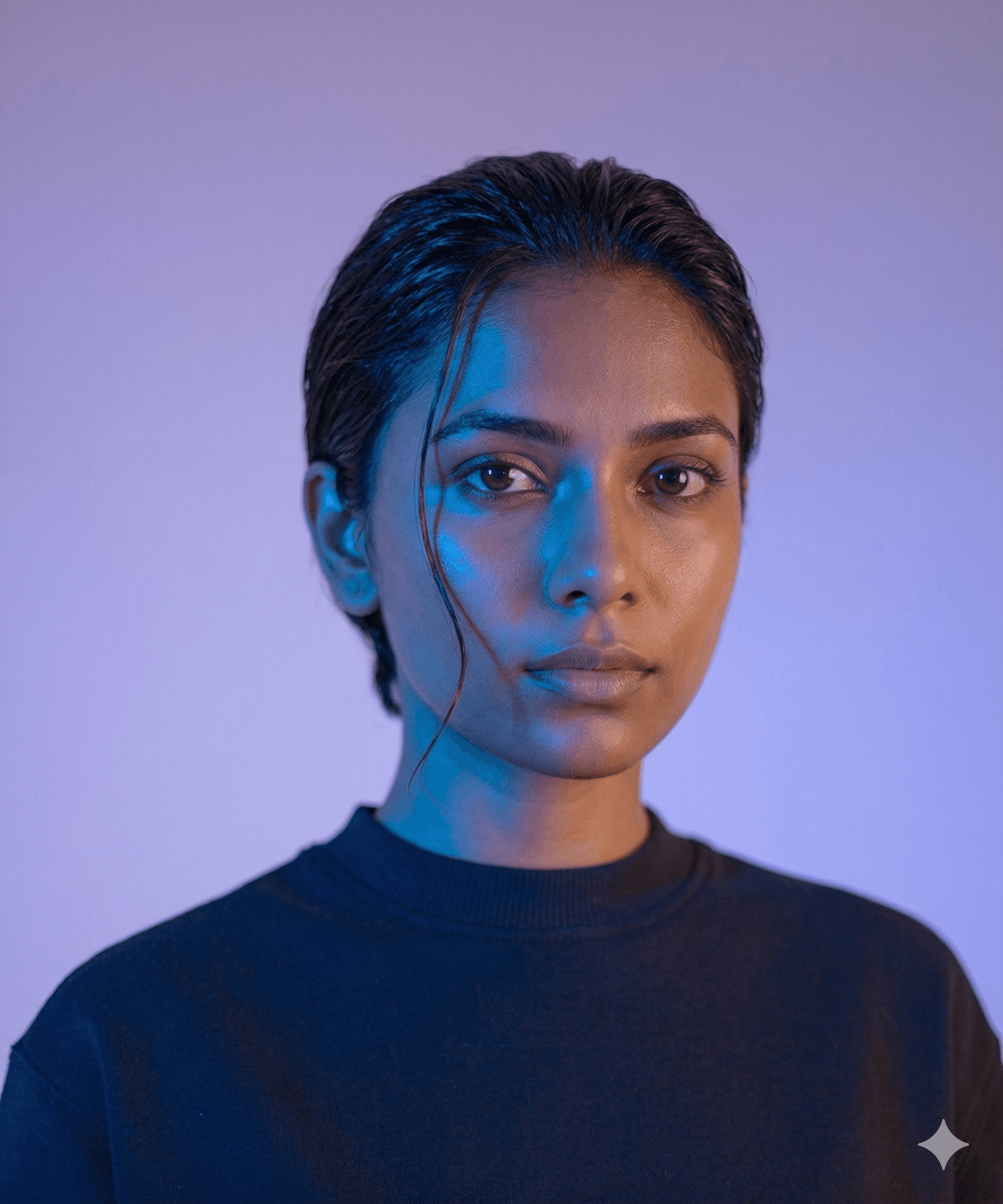 Amour app profile card showing a verified user with compatibility score